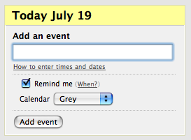 Add an event