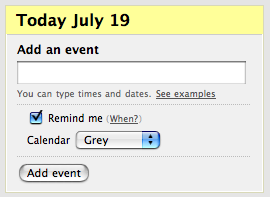 Add an event