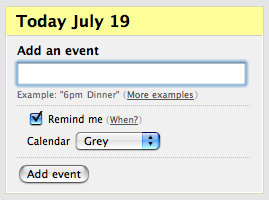 Add an event