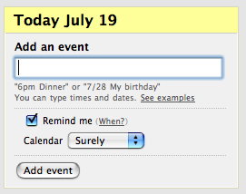 Add an event
