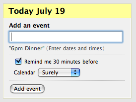 Add an event