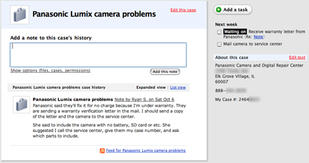 broken camera case