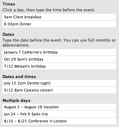 Add an event
