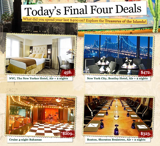 four travel deals