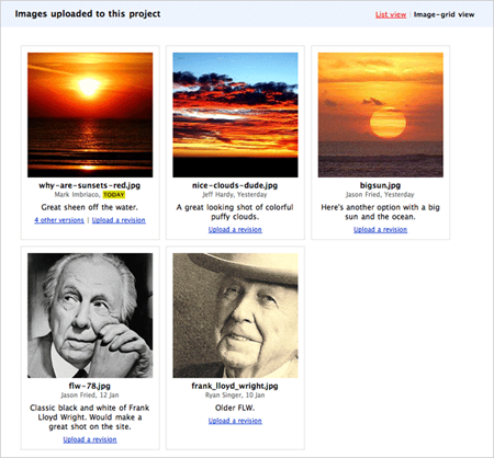 grid view