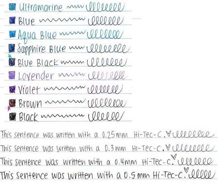 pen colors