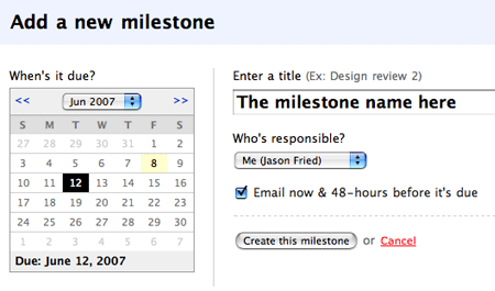 date picker