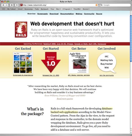 Ruby on Rails 1.0