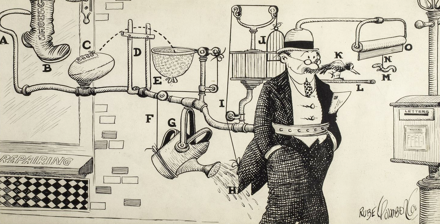 Rube Goldberg illustration